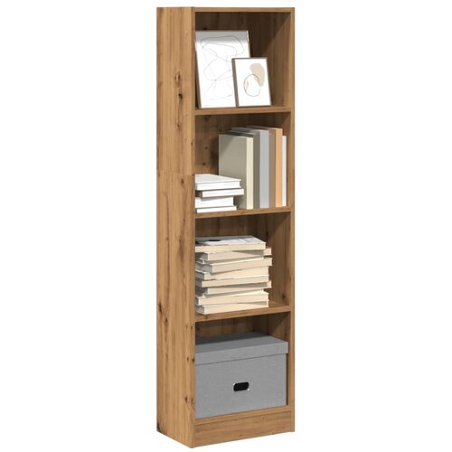 VidaXL Regal za knjige boja hrasta 40x24x143 cm konstruirano drvo Slike