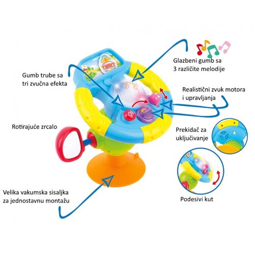 JAMARA didaktička igračka volan za auto sa zvukom, First Step Baby Drive, (4042774453770) Cijene