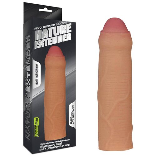 Nature Extender silikonska navlaka za penis, neobrezana &amp;mdash; 16,5 cm &amp;mdash; LV4212F Slike