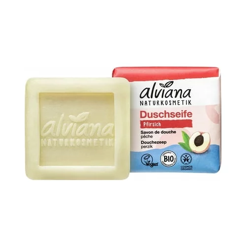 alviana naravna kozmetika čvrsti sapun za tuširanje - breskva