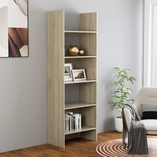 VidaXL Knjižna omara sonoma hrast 60x35x180 cm iverna plo&amp;scaron;ča, (20705375) Slike