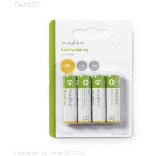 Nedis alkalna baterija AA 1.5V 4kom Slike