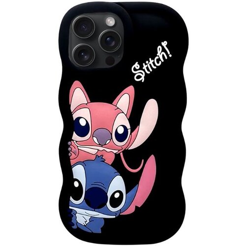  Silikonska maska Stitch Redmi Note 14 Pro Crna Slike