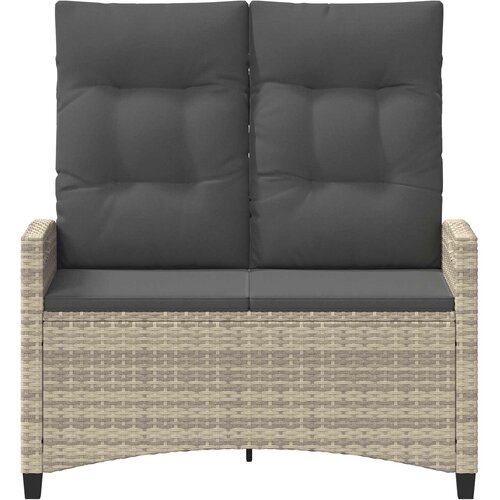  Vrtna klupa s jastukom 105 x 60 x 112 cm čelik Slike