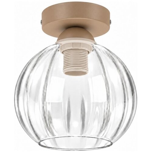 Brilagi LED plafonsko svetlo RETRO GLASS 1xE27/60W/230V prečnik 18 cm bež/prozirno Slike