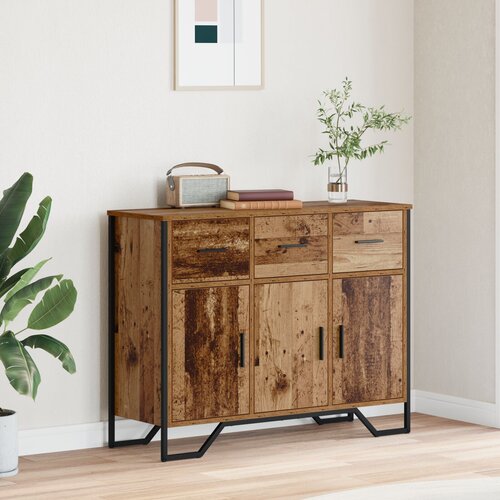 vidaXL Sideboard Stari Drveni Hrast 97x32.5x74.5 cm Obradno Drvo Cene
