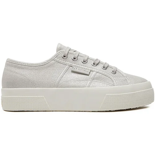 Superga Tenis superge Platform Pearl Matte Canv 2740 S21362W Siva