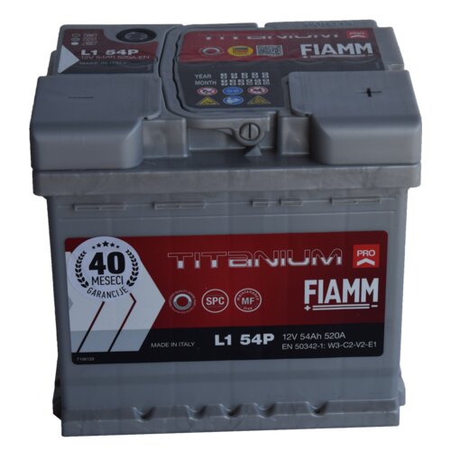 FIAMM TITANIUM PRO Akumulator 54Ah 520A/En Slike