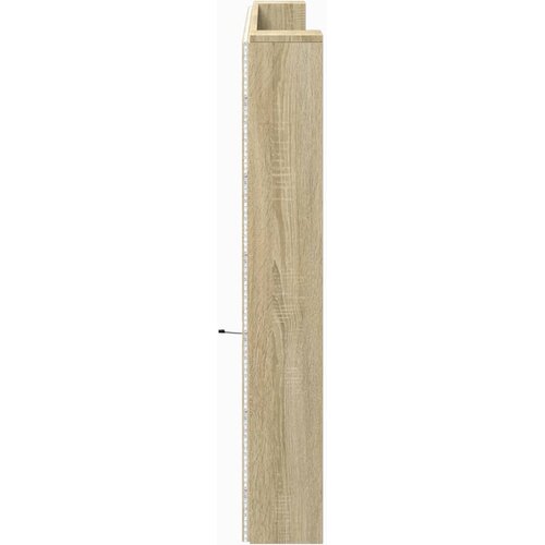  za uzglavlje LED boja hrasta sonome 220x16,5x103,5 cm Slike