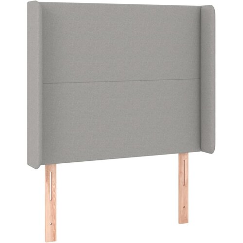 Maison Chic vzglavna omarica - nočna omarica - posteljna omarica z u&amp;scaron;esi svetlo sivo 83x16x118/128 cm blago, (21709084) Slike