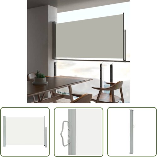  The Living Store Zložljiva stranska tenda za teraso 80x300 cm krem - Stranska Tenda, (21743316) Cene