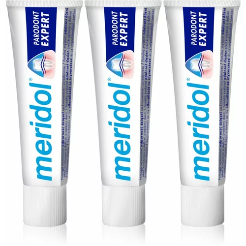 Meridol Parodont Expert pasta za zube protiv krvarenja desni i paradentoze 3 x 75 ml