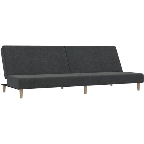 MAISON CHIC kavč - Sofa - Kanape dvosed z ležiščem temno sivo blago, (21726532)