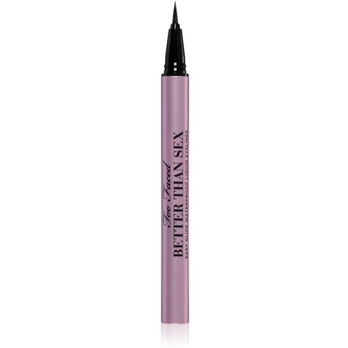 Too Faced Better Than Sex Easy Glide Waterproof Liquid Eyeliner dolgoobstojen flomaster za oči odtenek Black 6 ml Cene