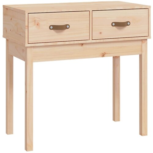 Maison Chic konzolna miza - miza ob steni 76,5x40x75 cm trdna borovina, (21786506) Cene