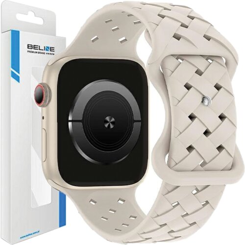 Beline pas za apple watch silikonsko pletena 42/44/45/49MM etui bež, (21969032) Cene