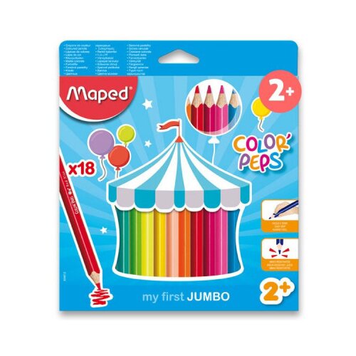 Maped Barvice Color´Peps Jumbo - 18 barv Cene