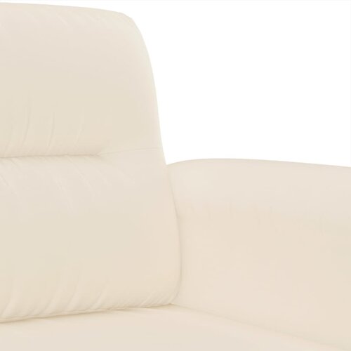  3-dijelni set sofa s jastucima bež tkanina od mikrovlakana Slike