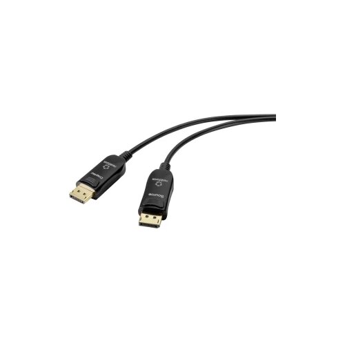 Renkforce steklena vlakna/DisplayPort kabel DisplayPort vtič, DisplayPort vtič 50 m črna UHD 8K @ 60 Hz, UHD 4K @ 120 Hz RF-4598012 DisplayPort kabel, (20415296) Cene
