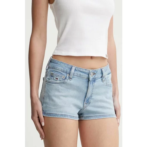 Tommy Jeans Traper kratke hlače za žene, bez uzorka, visoki struk, DW0DW17650