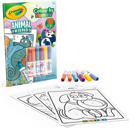Crayola Animal friends - barvanje po &amp;scaron;tevilkah s flomastri Slike
