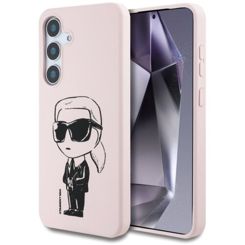  Maska Karl Lagerfeld Silicone Graffiti Ikonik MagSafe za Samsung S25/ S931B pink Cene