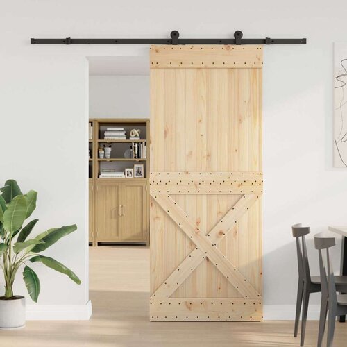  Klizna vrata NARVIK Prirodna i crna 95 x 210 cm (213 5 cm) Cene