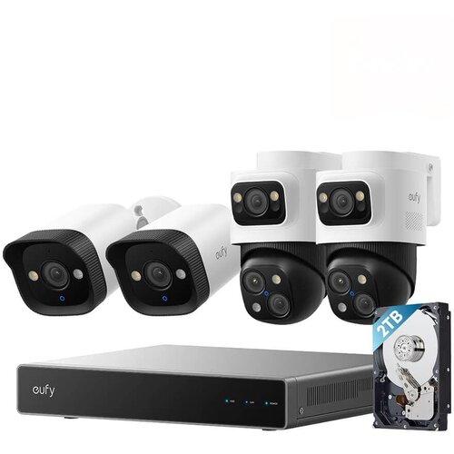 Eufy Security PoE NVR nadzorni sustav S4 (2x E40 + 2x S4) Slike