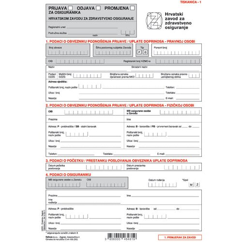  OBRAZAC C-A-100/N TISKANICA 1 (FORMAT A3) FOKUS Cene