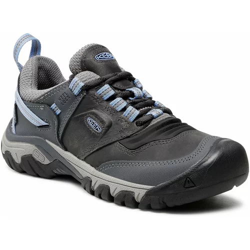 Keen Trekking čevlji Ridge Flex Wp W 1024923 Steel Grey/Hydrengea