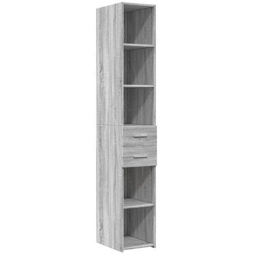  Visoka komoda boja hrasta 30x42,5x185 cm od konstruiranog drva Slike
