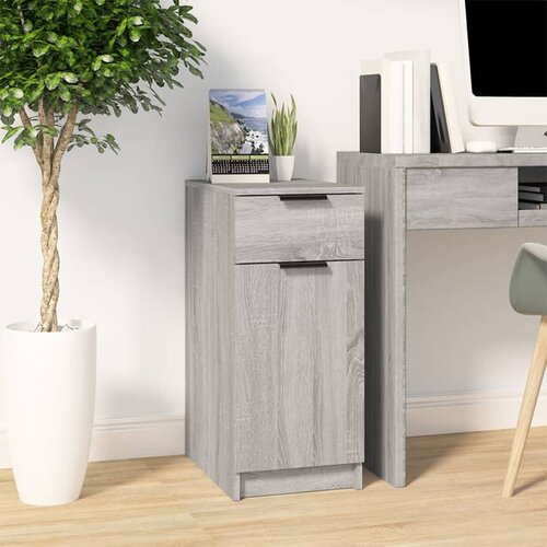 vidaXL ormarić za radni stol siva boja hrasta 33,5 x 50 x 75 cm drveni Cijene