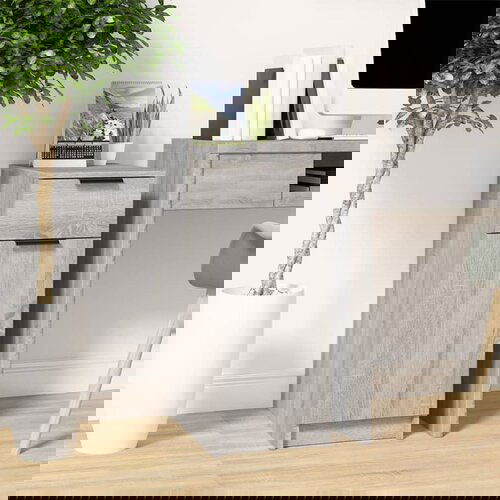 VidaXL ormarić za radni stol siva boja hrasta 33,5 x 50 x 75 cm drveni Slike