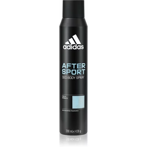 Adidas After Sport Deo Body Spray 48H deodorant v spreju brez aluminija 200 ml za moške