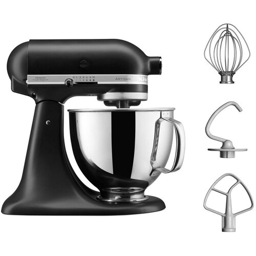 Kitchenaid kuhinjski robot artisan 5KSM125EBM mat črn, (5000118868) Cene
