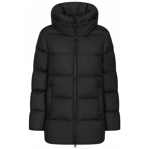 Geox Pla&scaron;či W CAMEI MID JKT Črna Cene
