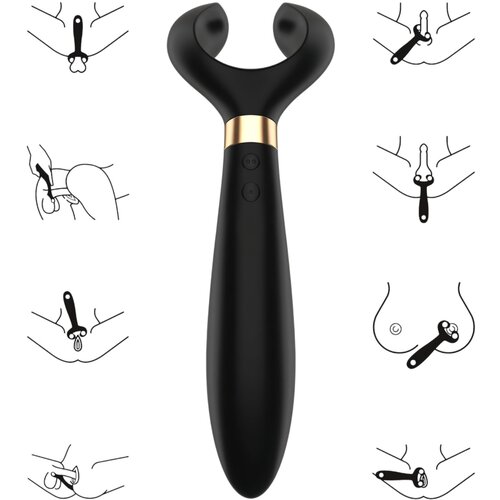 Satisfyer Vibrator za pare Endless Fun, črn Slike