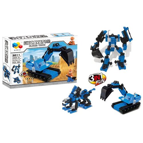  Blocks, kocke, kamion transformers, plavi, 399K ( 876088 ) Cene
