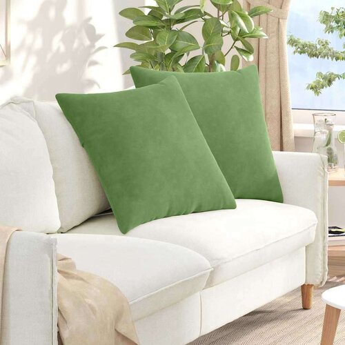 vidaXL jastučići za sofu 2 pcs svijetlo zelena 60 x 60 cm Cijene