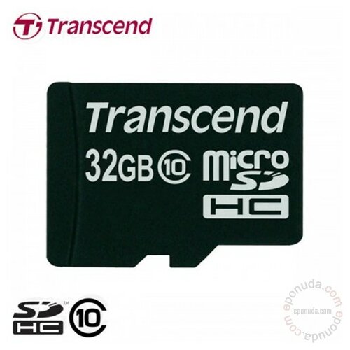 Transcend Micro SD 32GB, SDHC, Class 10, TS32GUSDC10 memorijska kartica Slike