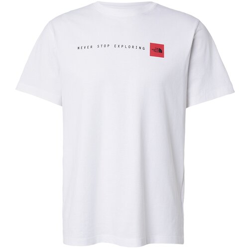 The North Face Majica 'NEVER STOP EXPLORING' rdeča / črna / bela Cene