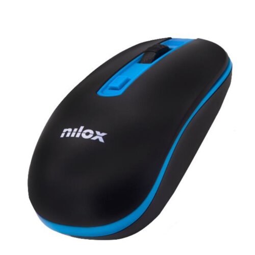 Nilox Raton NXMOWI2003 Wireless 1000 DPI Negro/Azul, (20833422) Slike