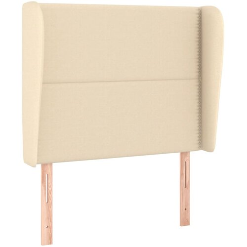 Maison Chic vzglavna omarica - nočna omarica - posteljna omarica z u&amp;scaron;esi krem 83x23x118/128 cm blago, (21710466) Slike