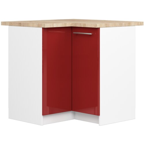 AKORD OLIWIA S90/90 Kabinet + BELA / RDEČA SJAJNA Plošča, (21713615) Cene
