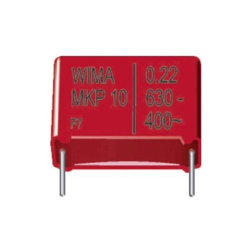 WIMA MKP-folijski kondenzator, radijalno ožičen 2.2 &micro;F 400 V/DC 10 % 37.5 mm (D x &Scaron; x V) 41.5 x 17 x 29 mm MKP1G042207E00K Cijene