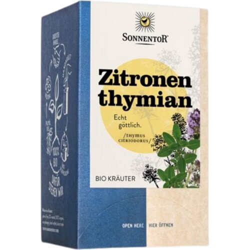 Sonnentor Bio zeliščni čaj - citronski timijan - 18 Čajnih vrečk Cene