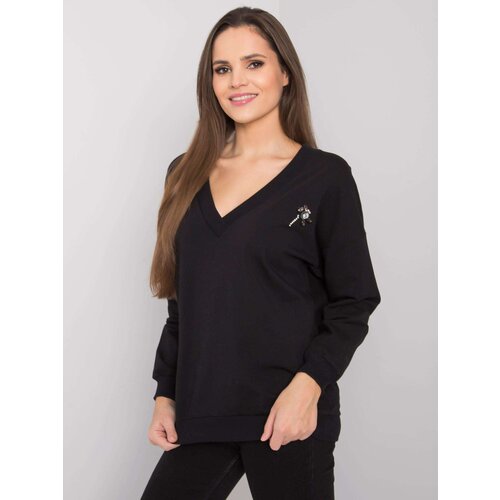 RUE PARIS Sweatshirt-RV-BL-7370.78P-black Slike