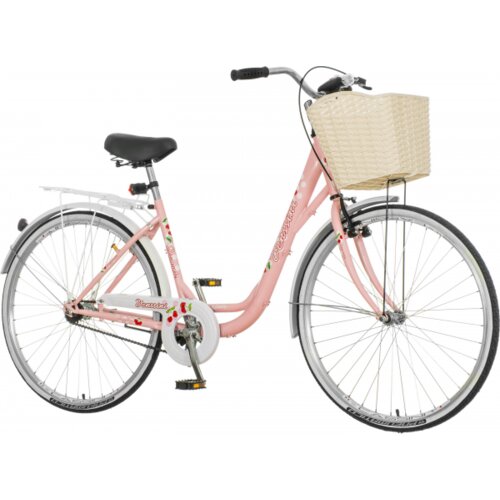 Venssini ženski bicikl DIAM264KK 18 diamante 26.3/8/17' roze-bela Slike