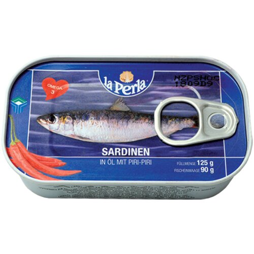 La Perla Sardine sa piri papričicom, 125g Slike
