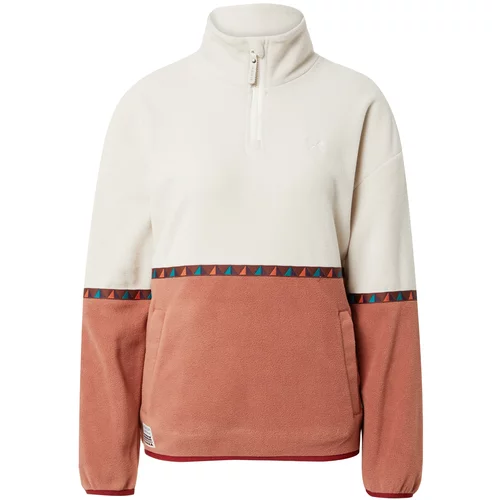 Iriedaily Sweater majica 'Holina' žad / narančasta / crvena / bijela